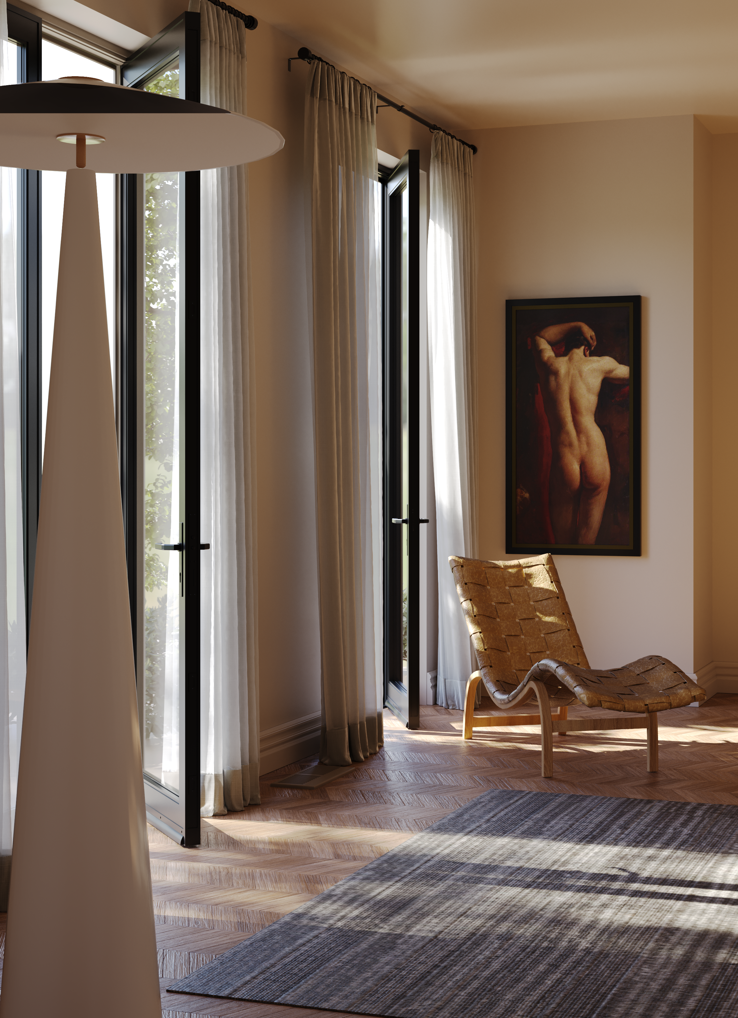 A Quiet Corner in Warm Sunlight